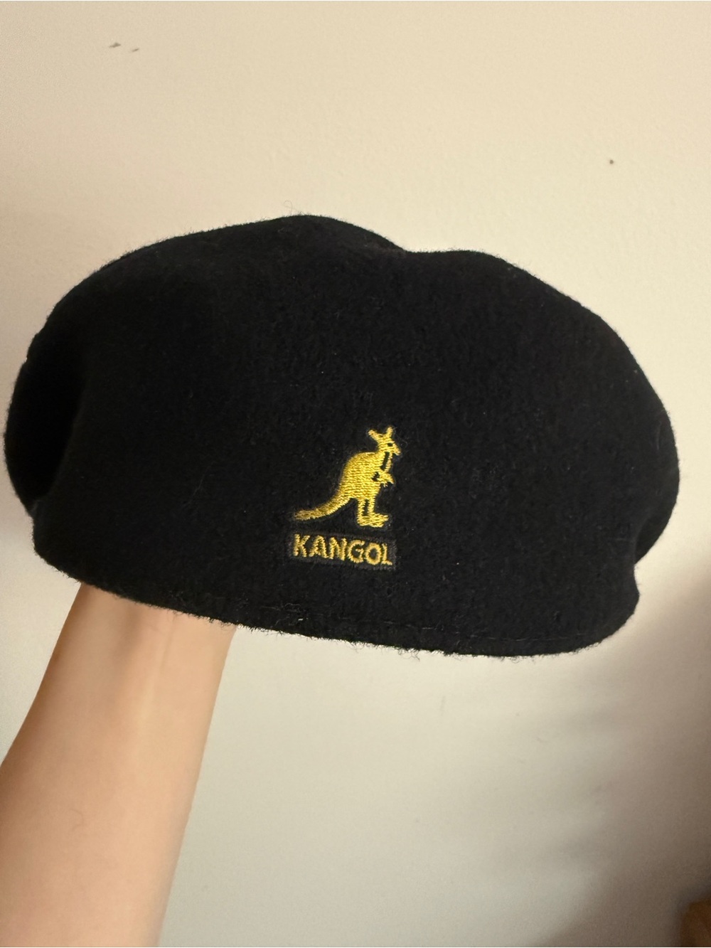Kangol Wool 504 Beret with Yellow Logo